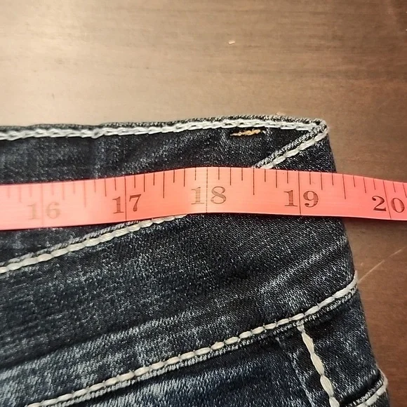 Mens BKE Carter Denim Dark Blue Straight Jeans 36S - Picture 8 of 8